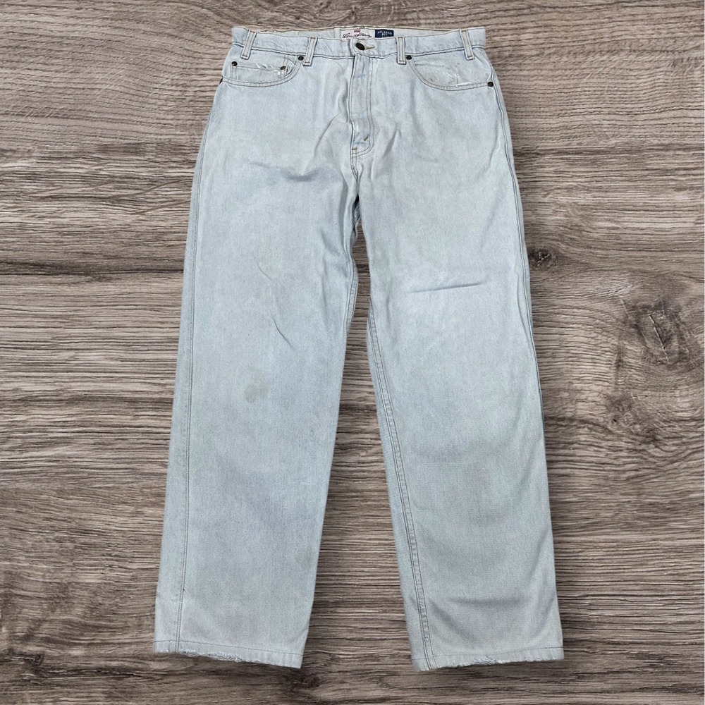 Vtg 1996 Levis 540 Relaxed Jeans 36x32 (Fits 36x30) Brown Tab Faded Light Wash